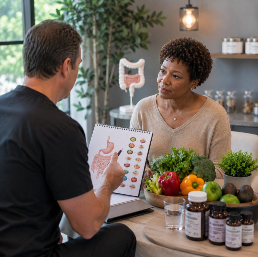 Gut health functional medicine consultation in Shelton CT.