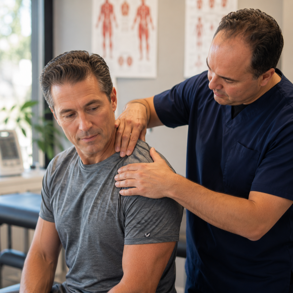 Trigger point dry needling assessment for chronic muscle pain in Shelton CT.